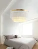 Il lampadario moderno nordico creativo illumina il soggiorno, la camera da letto, il colore della personalità semplice, le lampade a sospensione con nappe rotonde, l'illuminazione della sala da pranzo della villa