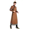 男性のためのモンゴルの衣装の衣装祭パーティーローブ伝統的なモンゴルのガウンクラシックフォークダンスアジアの服装