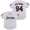 Baseball rétro 8 Andre Dawson Jersey Vintage 35 Dontrelle Willis 20 Edward Cabrera 94 Bad Bunny Team Couleur Vert Blanc Pinstripe Cool Base Cooperstown Tout Cousu