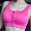 Reggiseni sportivi con cerniera da donna di alta qualità Plus Size 2XL Reggiseni push up imbottiti senza ferretto Lady Girls Traspirante Fitness Run Gym Yoga Vest T200601