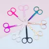 Chameleon Pointed Eyebrow Scissor Makeup Eyelash Trimmer Nose Facial Hair Remover Manicure Scissor Nail Cuticle Tool