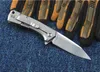 Özel Teklif 0808 Flipper Katlanır Bıçak D2 Saten Blade Taş Yıkanmış Paslanmaz Çelik Kolu Rulman Bıçakları Perakende Kutusu Paketi Ile