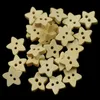 100 pcs Natural Color Estrela Botões De Madeira De Costura De Costura Roupa de Scrapbooking Handwork Presente Decoração Casa Cartão Fazendo DIY 1M Butt Jllbad