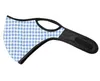 Designer Plaid Print Gezichtsmaskers PM2.5 Filter met Paste Unisex Volwassen ademend Mond Cover Outdoor Winddicht Stofdichte Fietsen Maskers