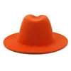2020 Nowy patchwork Top Jazz Hat Nowy styl dwupasmowe czapki unisex bawełniane poliester szerokości porzewnej wełny feedora hats8397453