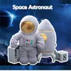 宇宙宇宙飛行士ぬいぐるみぬいぐるみスペースロケットユニークなスペース船おもちゃぬいぐるみスローピローボーイベストダットギフトlj2011267481932