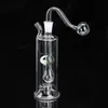 5.9 inch Height LED Light Change Hookahs Glass smoking Pipe Lights Bongs Hookah Tobacco Bowl Handcraft Portable Shisha Oil Percolater Bubbler Water Pipes for Smokers