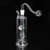 5,9 polegadas de altura LED Mudança de luz Cachimbo de água Cachimbo de vidro para fumar Cachimbo de tabaco Tigela de tabaco para cachimbo de água artesanal portátil Shisha Percolater Cachimbo de água para fumantes