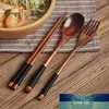 3pcs Korean Dinnerware Set Wooden Tableware Set Spoon Fork Chopsticks Luxury Cutlery Gift Flatware Dishwasher Safe