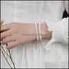 Urok bransoletki biżuteria naturalna bransoletka perłowa słodkowodna dla dziewcząt kobiety 2021