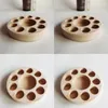 Essential Oil Stand Stand Display Porous Organizer Uchwyt Naturalny Drewniany Półka Circular One Layer Color Custom Made 9BQ B2