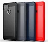 Silicone Case fibra de carbono à prova de choque tampa protetora Magro flexível TPU para Motorola Moto G9 potência