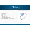 JewelryPalace Round 16ct Natural Sky Blue Topaz Birthstone Solitaire Ring Genuine 925 Sterling Silver Jewelry for Women Y18926069926646