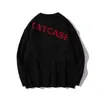 Harajuku Large Love Suture Knitted Sweaters Pullovers Fashionable Colorblock Men Women Ovesized Casual Knitwea Autumn and Winter 220105