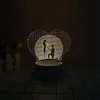 Alla hjärtans dag gåva 3D -lampa led nattljus gadget bordslampor heminredning glödlampa för älskare hustru gåvor hela7190398