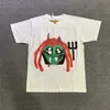 2021ss 発泡プリント Tシャツ男性女性 1 高品質黒、白のストリート Tシャツ