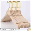 행거 랙 의류 의류 하우스 키 조직 홈 정원 10pcs/set adt -wide -wide wide wide wood and metal hook notches non -slip for cl