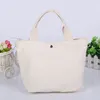 Sublimation Blank Handbags DIY Canvas Shopping Bags Foldable Shoulder Bag Handbag Eco Reusable Storage Bags OEM Available BT988