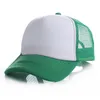 Cappelli da camionista per bambini 5 pannelli Cappelli da sole in bianco Berretti da baseball in rete Sport estivi regolabili per bambini Cappellini da baseball