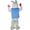 Halloween Fursuit Rabbit Mascotte Kostuums Kerstmis Fancy Party Jurk Cartoon Karakter Outfit Pak Volwassenen Maat Carnaval Pasen Advertising Theme Kleding