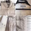 AOEMQ Cotton Coat Outwear Winter Vest Tjock sektion Håll varm vest -kappa TurnDown Collar Solid Cold Season Coat Womens Clothing 201031