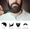 Vikbar stålhårkam Portable Travel Hair Brush Folding Detangling Beard Comb Anti-Static Oil Slick Hairstyling