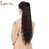 Love Me Long Curly Ponytail Hair Synthetic DrawString Ponytail Clip in Hairpiece Curly Wave Ponytail for Women 2101086592723