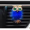 Crystal Owl Car Air odświeżacz auto wylotowy klip Wewnętrzne akcesoria w stylu samochodu wentylacja solidna dyfuzor zapachowy