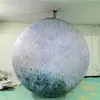 1,5 m en gros suspendus llluminated gonflables planète ballon gonflable lune avec bande LED et ventilateur pour la décoration de scène de plafond Nigthclub