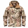 TACVASEN Fleece Tactical Jacket Uomo Giacca Softshell impermeabile Giacche da caccia antivento Abbigliamento da trekking Giacca riscaldata all'aperto 201114