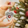 Sublimatie Blanks Kerst Ornament Decorations Angel Wings Shape Blank Voeg uw eigen afbeelding en achtergrond gratis DHL-schip HH21-563 toe