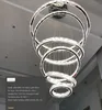 Luxury Modern Chandelier Lighting Large Stair Light LED Crystal Lamp Home Decoration Fixtures