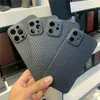 Dla iPhone 13 Pro Max Mini 12 Pro Ultra-cienki prawdziwy prawdziwy aramid Carbon Fase Case Len Chroń tylną pokrywę