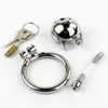 NXY Cockrings New Super Small Male Chastity Cage with Removable Urethral Sounds Spiked Ring Stainless Steel Device for Men Cock Belt 1214