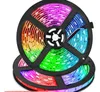 Bande lumineuse Led multicolore, étanche, 5, 10M, SMD2835, 5050, 300LED, DC12V, 24 touches, adaptateur AC100-240V, HDTV, écran de bureau B