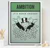 Cadre) Wall Art Inspiration Monopolies (no Canvas Poster Patience Home Ambition Living Decor Success Alec Room For jllEt yummy_shop