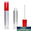 5 ml ronde plastic lippenstift lippenbalsem navulbare fles cosmetische containers lip glanst buis paars / rood / roze lipgloss buizen