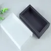 Frosted PVC Cover Kraft Papieren Ladeboxen DIY Papier Geschenkdoos voor Bruiloft Party Gift Packaging
