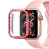 Apple Watch Iwatch S8 S7 360 전체 커버 보호 케이스 41mm 45mm 38 40 42 44 mm 패션 럭셔리 블링 블링 블링 블링 블링 다이아몬드 범퍼 커버 케이스 소매 팩