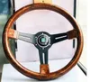 N Style CLASSIC 350MM VOLANT EN BOIS D'ACAJOU AVEC RAYON NOIR Nardi226S