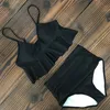 Sexiga Bikinis Kvinnor Baddräkt 2020 Sommar Beachwear Badkläder Swim Wear Padded Push Up Swimwear Halter Top Bikini Set T200708