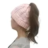 Beanie/Skull Caps 2021 Fashion Lady Cappello di lana monocromatico Warm Wild Twist Donna Curling Hair Ball Knit Cap a doppio uso Wholesale1