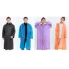 Impermeable Mujeres Hombres Ropa impermeable larga con capucha Impermeable Ropa impermeable Impermeable Capa de lluvia Mujer Cubierta de lluvia Hombre Poncho Pongee Senderismo T200328