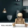 Yaratıcı Kafatası Tuvalet Kağıdı Tutucu Duvar Dağı Doku Kutusu 3D Sıhhi Kağıt Depolama Konu Otel Bar Banyo Organizatör T200425