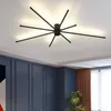 Persoonlijkheid Lineaire LED Plafondlamp Nordic Minimalistisch Ontwerp Woonkamer Slaapkamer Studie Geometrische Kunst Verlichtingsarmaturen Gratis Verzending