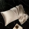 En 100% naturlig Mulberry Silk Pudowcase Custom Pudowcase Silk Satin Health Pillow Case Multicolor for Home Bedding 48x74cm 201114
