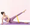 10 pezzi di resistenza yoga bande di resistenza al corpo dell'allenamento della cintura di fitness banda di allenamento ad alta tensione per allenamento con il peso della caviglia gambe7456033