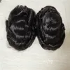 Högkvalitativ grossistfabrik Pris Europeisk Cut PU peruk 100% Indian Virgin Remy Human Hair Toupee för män ersättning