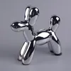 Ceramic Craft Animal Balloon Dog Piggy Bank Put A Nordic Home Decoration Put on A Gold Silver Balloon Plating Modern Home Ornament262G