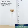 50 teile/los 30*70mm 30 ml DIY Mini Wishing Glasflaschen Kork Handwerk Gläser Korken Transparent Leere glasflaschen
